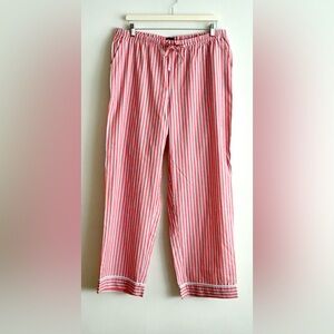 GapBody Red Stripe Cotton Pajama Pant | LG | BNWT